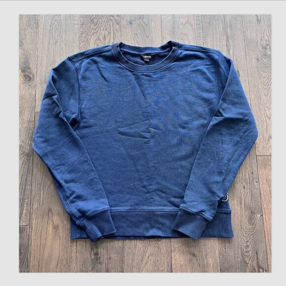 Allbirds R&R Crewneck Sweatshirt Size S Navy Organic Pima Cotton Eco-Friendly - Picture 2 of 9